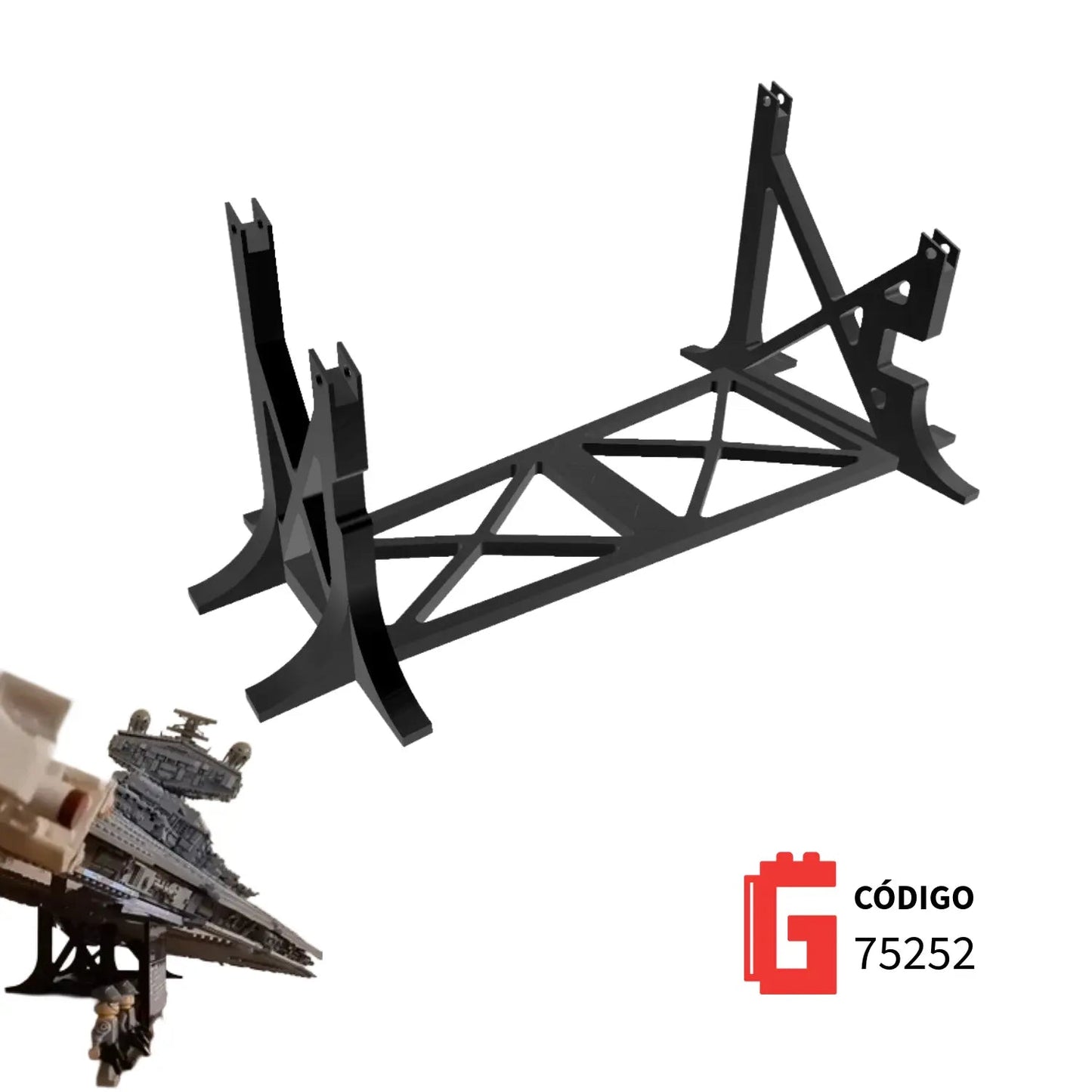 Base de Escritorio UCS Star Destroyer Stand Código 75252 - JiD Bases y Accesorios