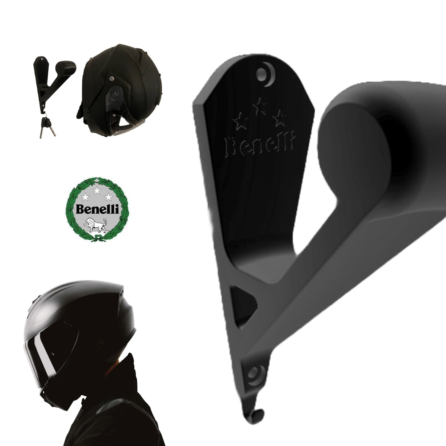 Base de Pared Casco y Llaves - Benelli - JiD Bases y Accesorios