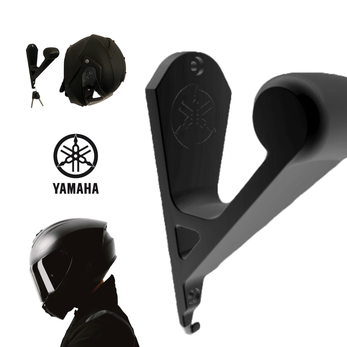 Base de Pared Casco y Llaves - Yamaha - JiD Bases y Accesorios