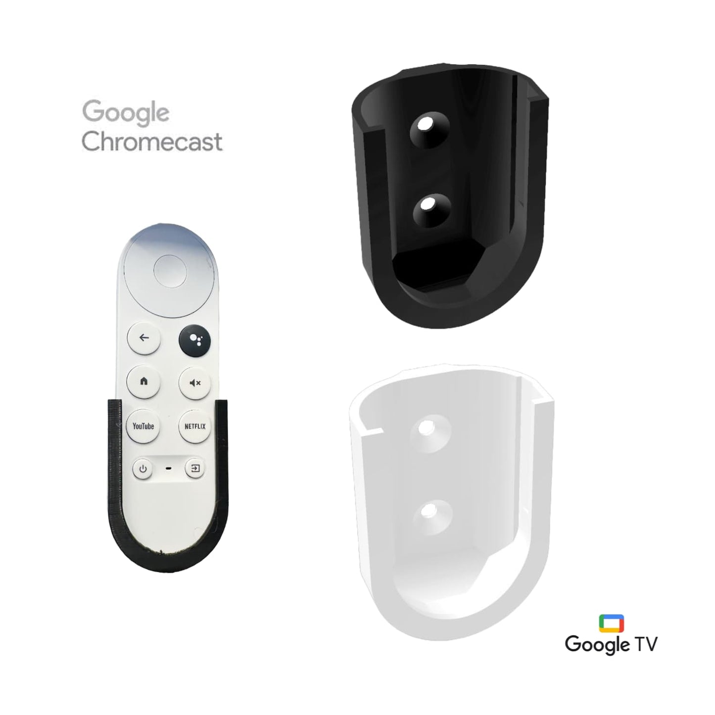Base de Pared Control Remoto de Chromecast (4K/HD) - JiD Bases y Accesorios