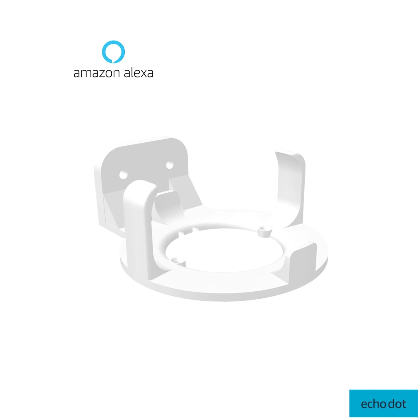 Base de Pared Corneta Alexa Echo Dot 3 Horizontal - JiD Bases y Accesorios