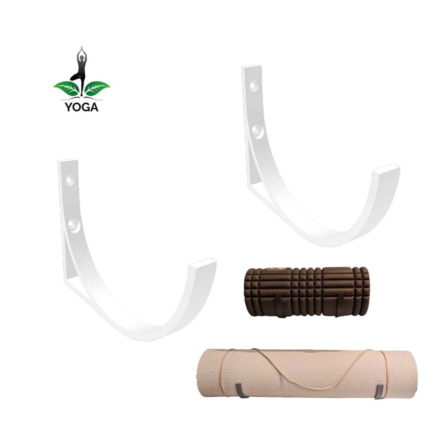 Base de Pared Doble para Mat de Yoga y Ejercicio - JiD Bases y Accesorios