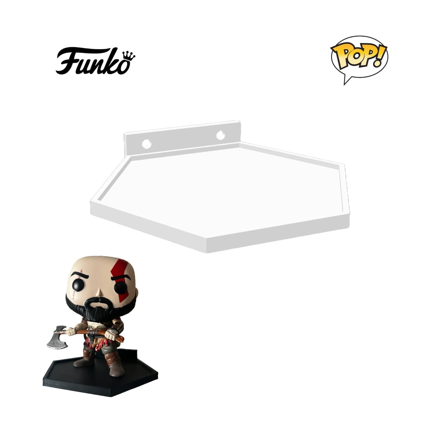 Base de Pared Exhibición Funko Pop (Sin Caja) - JiD Bases y Accesorios