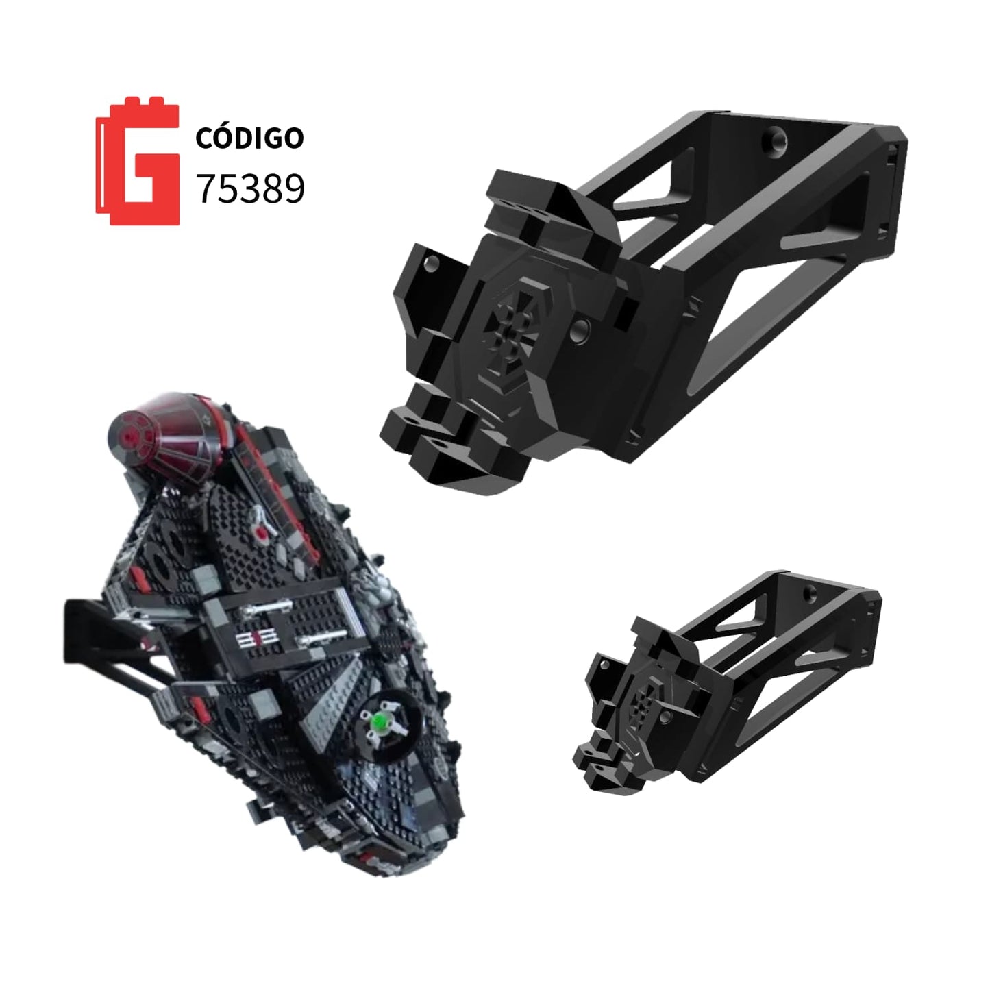 Base de pared Nave The Dark Falcon Código 75389 - JiD Bases y Accesorios