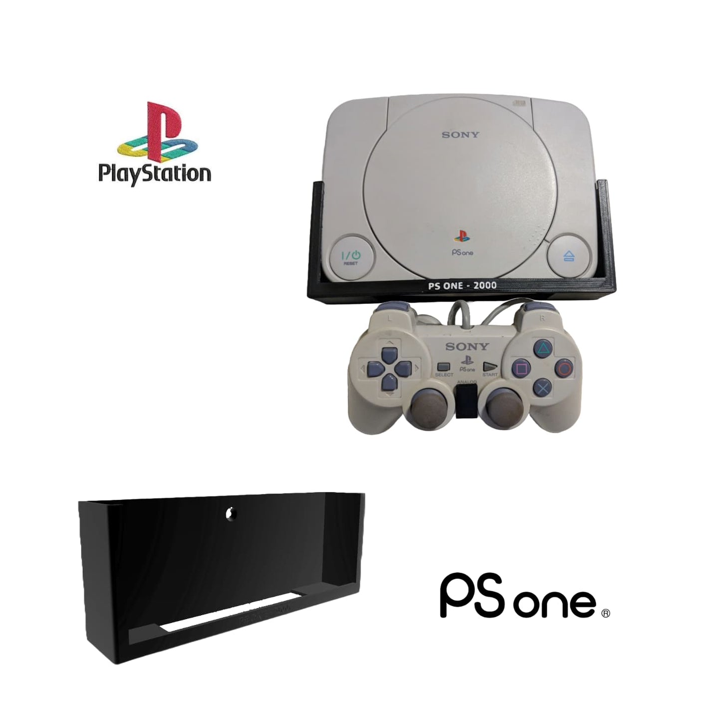 Base de Pared PlayStation One (PS One) - JiD Bases y Accesorios