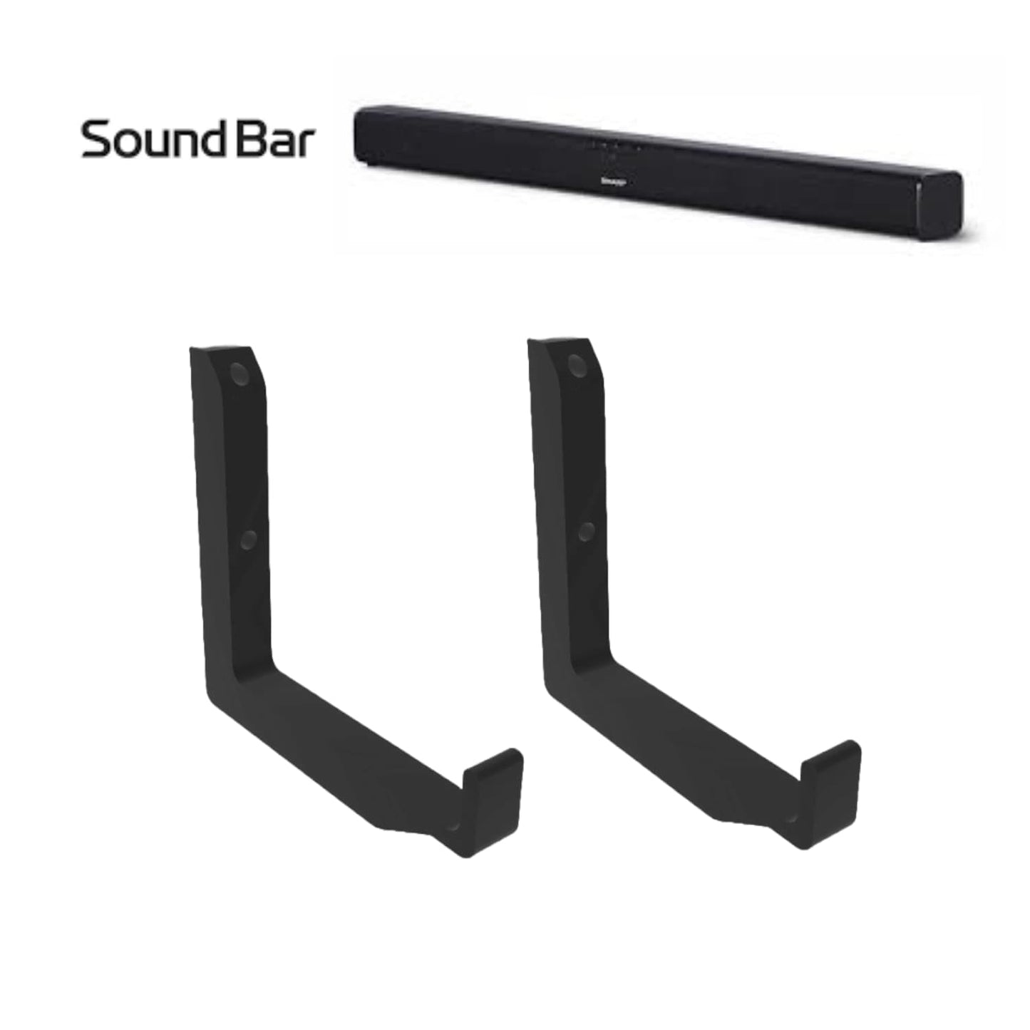 Base de Pared Universal Barras de Sonido - Home Theaters - JiD Bases y Accesorios