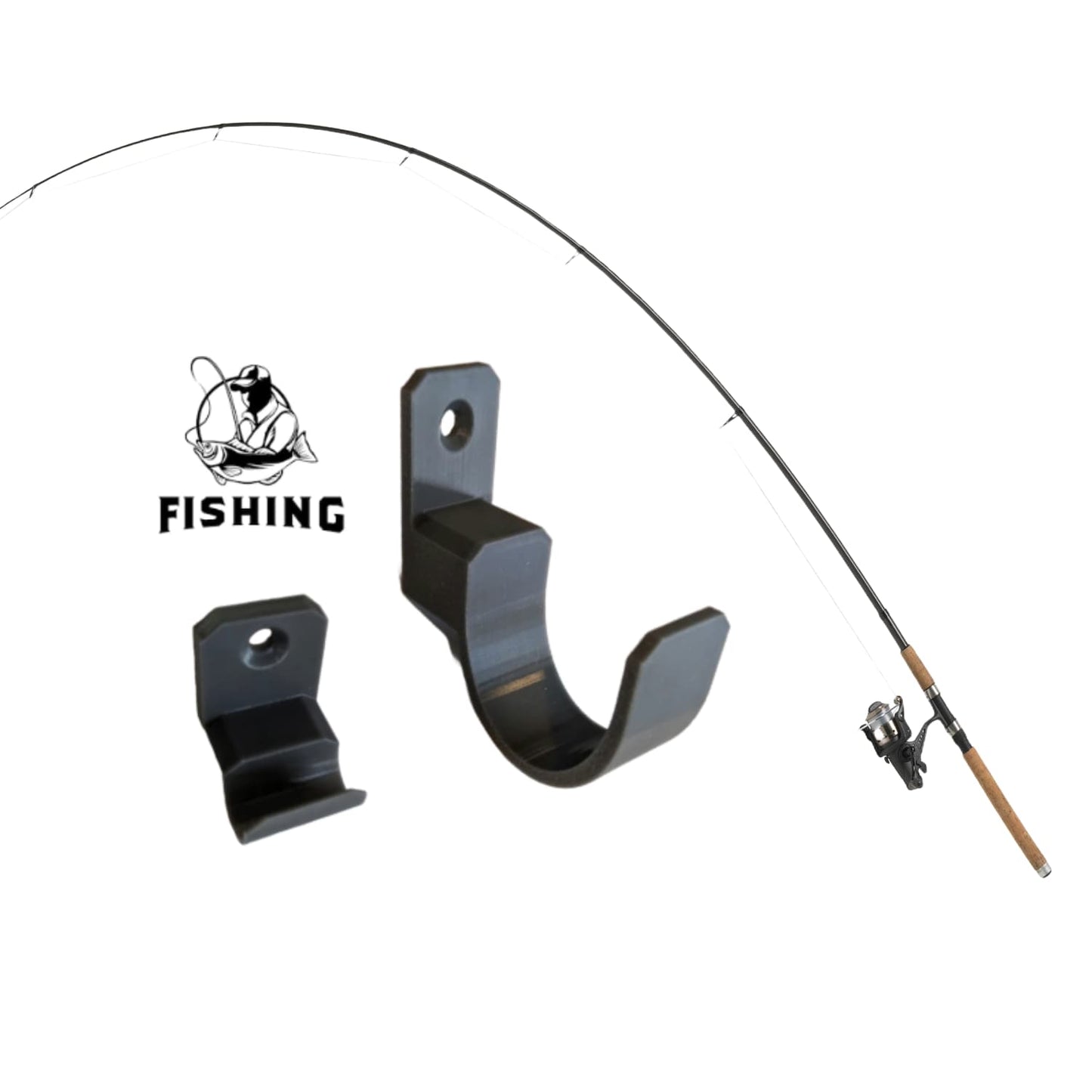 Base de Pared Universal Caña de Pescar - JiD Bases y Accesorios