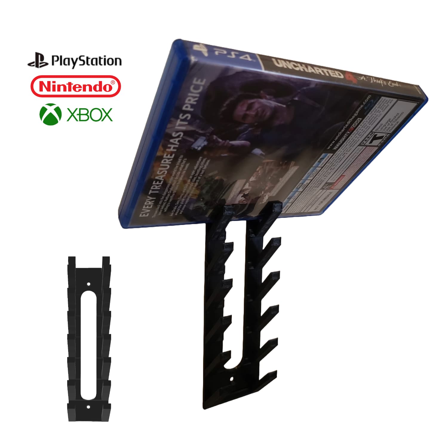 Base de Pared Videojuegos 7 Slot - JiD Bases y Accesorios