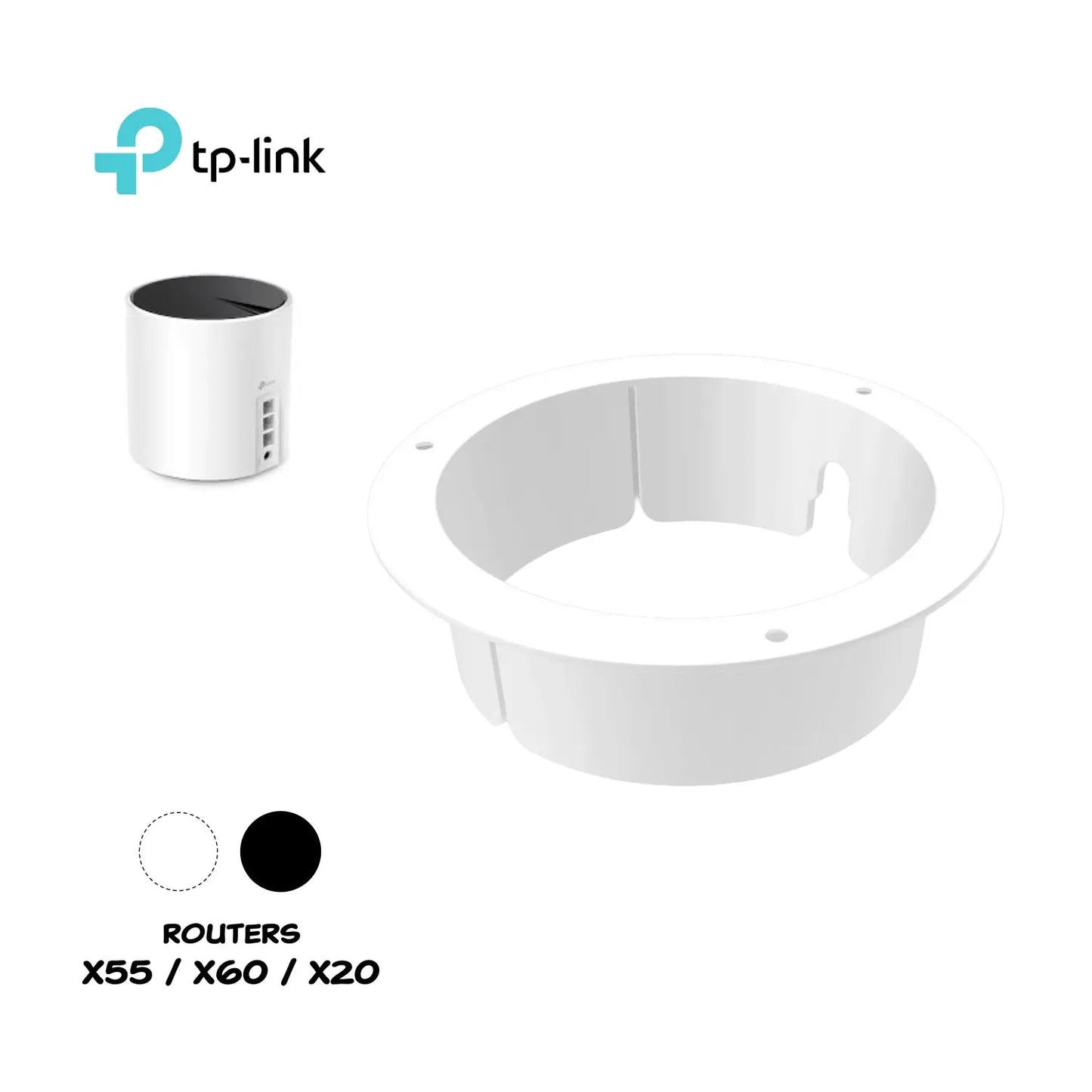 Base de Techo para Sistemas Mesh TP - Link Deco (Serie X) - JiD Bases y Accesorios