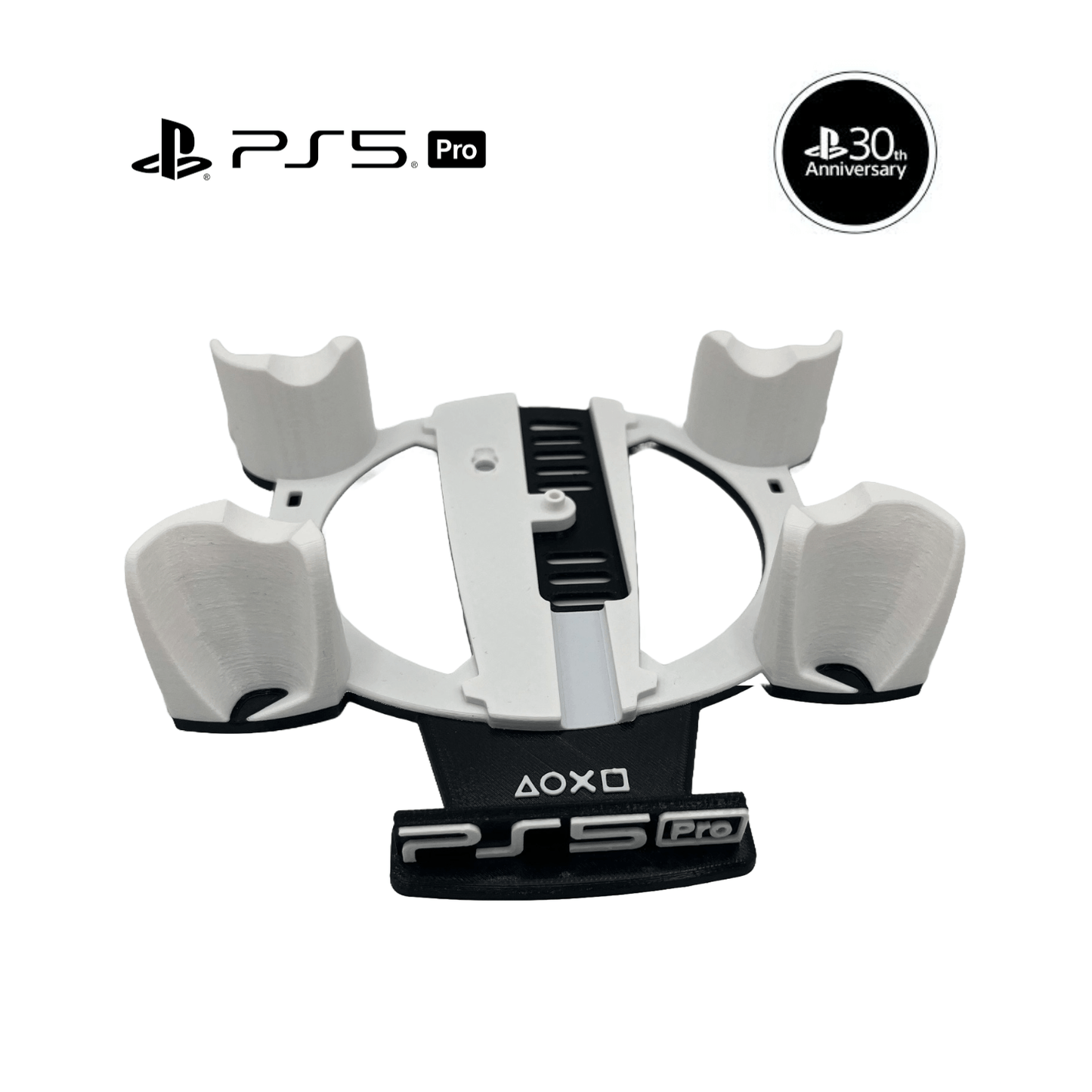 Base Vertical Consola Ps5 Pro Con Soporte Para 2 Controles - JiD Bases y Accesorios