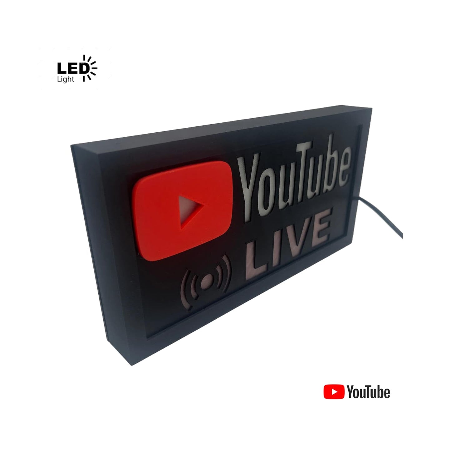 Lámpara LED YouTube LIVE - JiD Bases y Accesorios