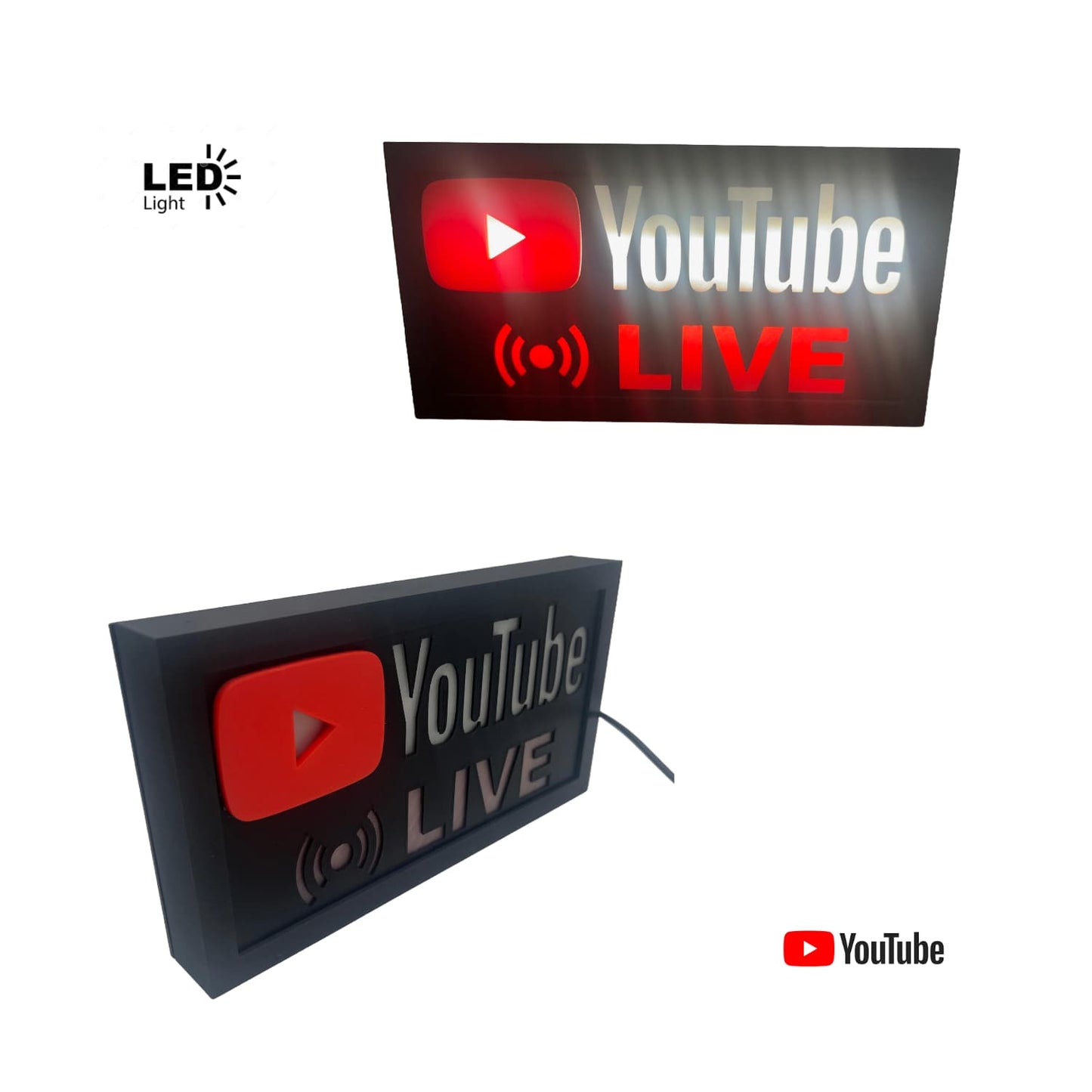 Lámpara LED YouTube LIVE - JiD Bases y Accesorios