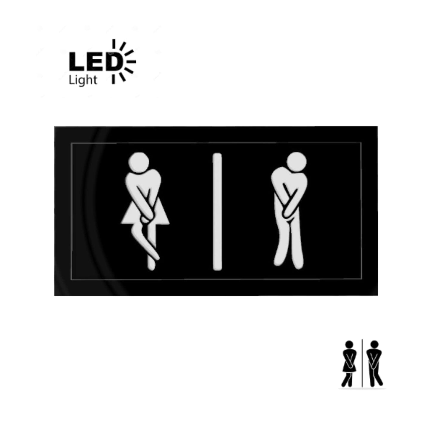 Lámparas LED de Señalización Baños Unisex - JiD Bases y Accesorios