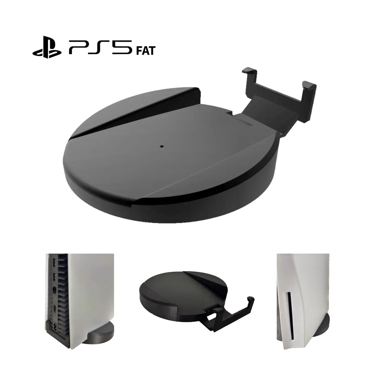 Soporte Vertical y Horizontal Para PS5 Fat Versión Disco - JiD Bases y Accesorios