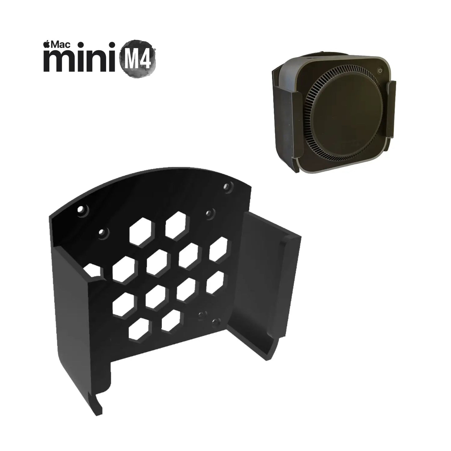 Soporte VESA Dual (75x75 / 100x100) Mac Mini PC M4 - JiD Bases y Accesorios