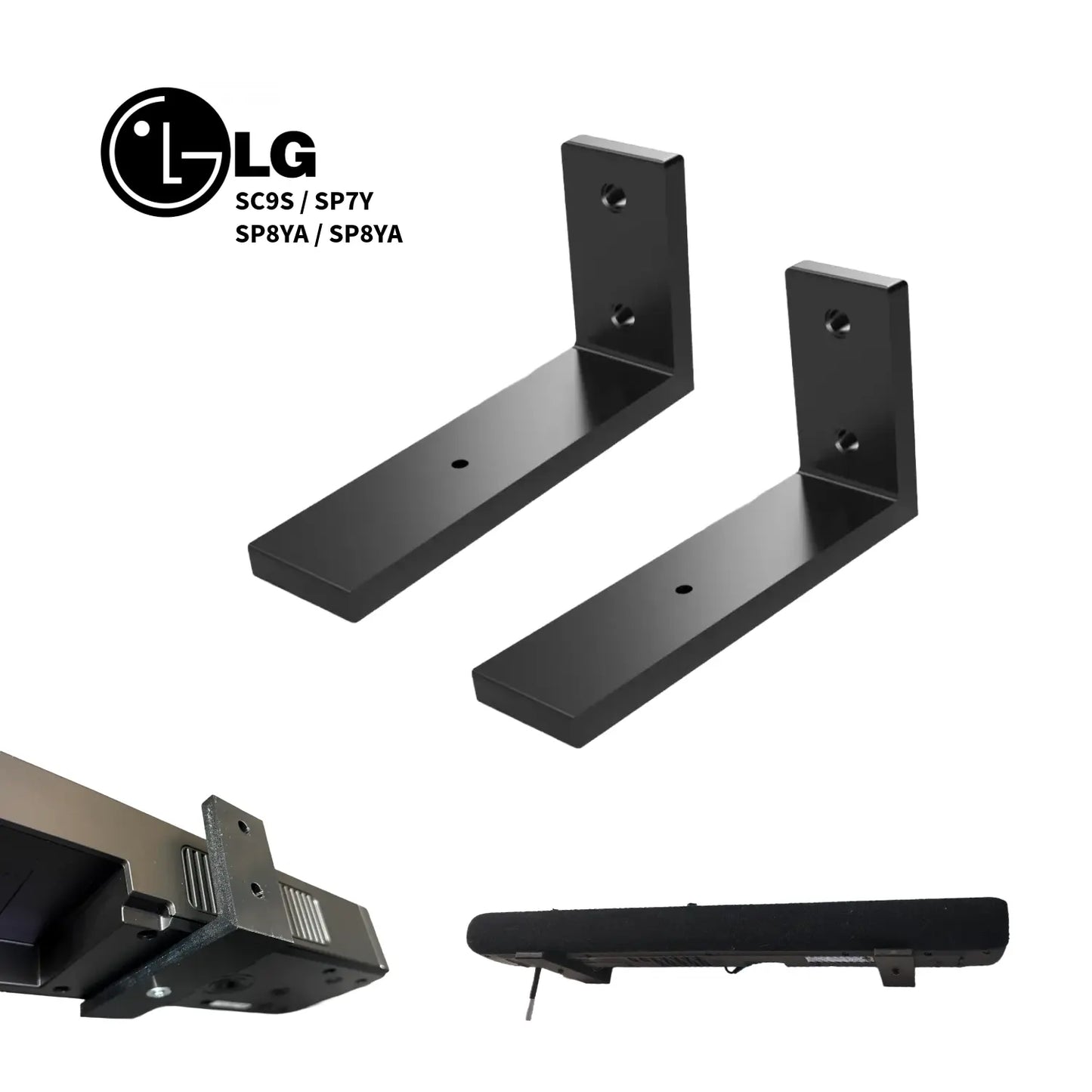Base de Pared para Barra de Sonido LG (Modelos SC9S, SP7Y, SP8YA, SP9YA)