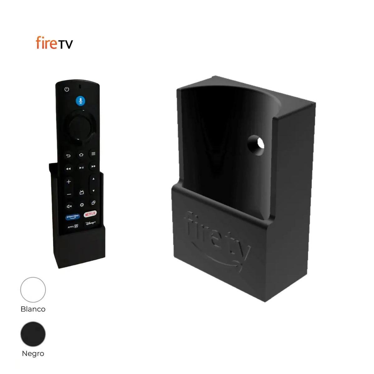 Base de Pared Control Fire TV / Max (Botón Azul Con Micrófono)