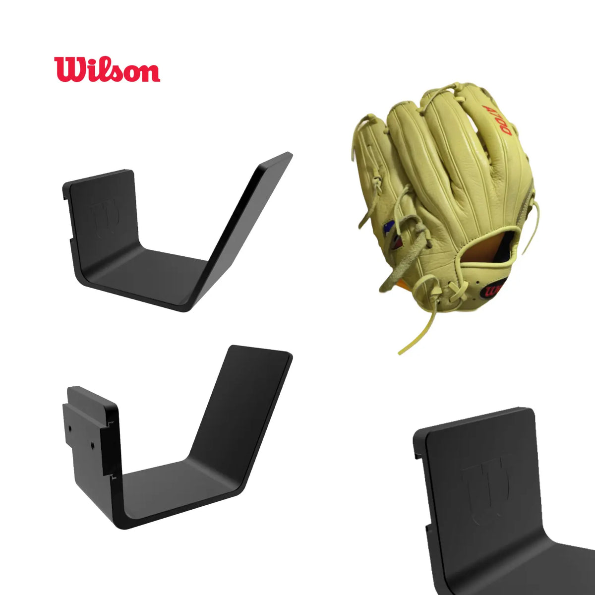 Exhibidor De Pared Flotante Para Guante De Béisbol – Softbol