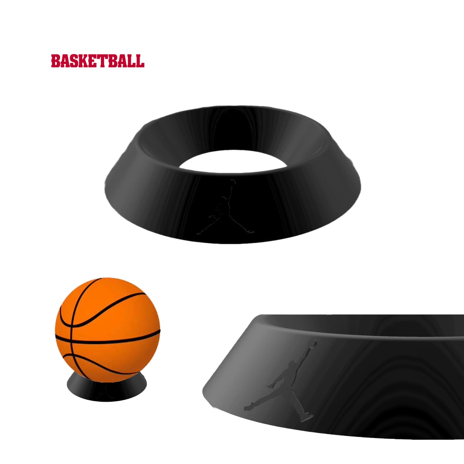 Base de Escritorio Pelota de Basketball - JiD Bases y Accesorios