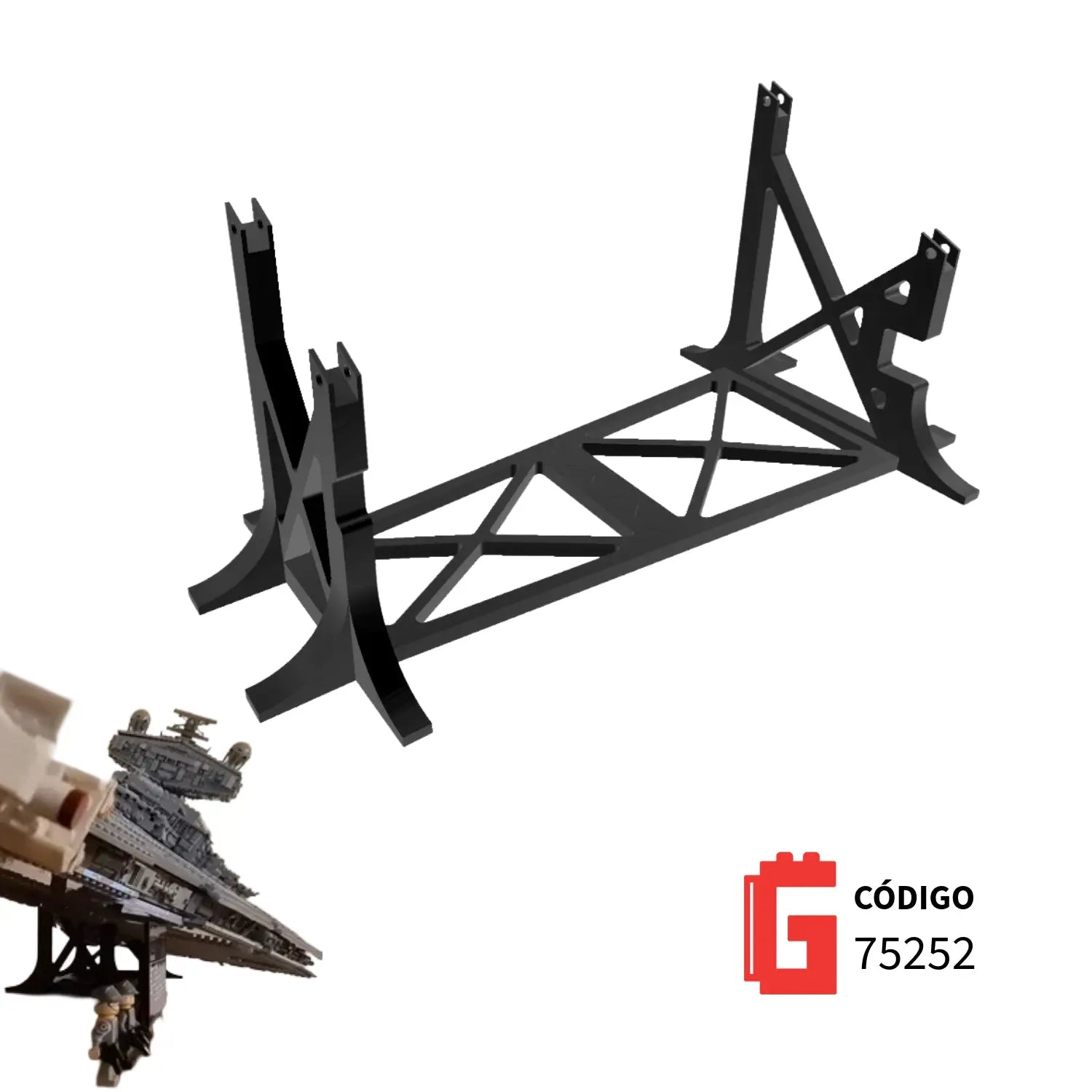 Base de Escritorio UCS Star Destroyer Stand Código 75252 - JiD Bases y Accesorios