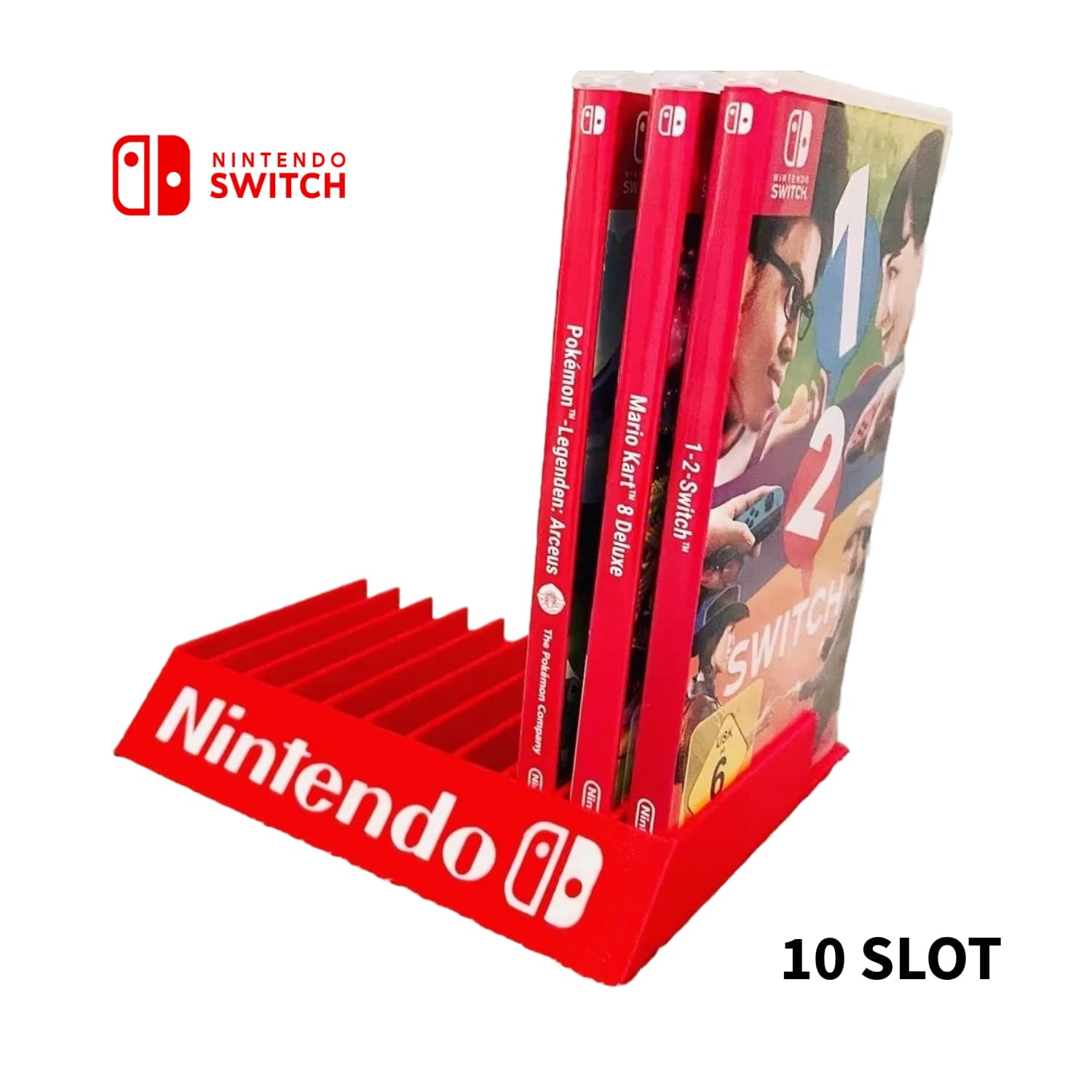 Base de Escritorio Videojuegos Nintendo Switch 10 Slot - JiD Bases y Accesorios