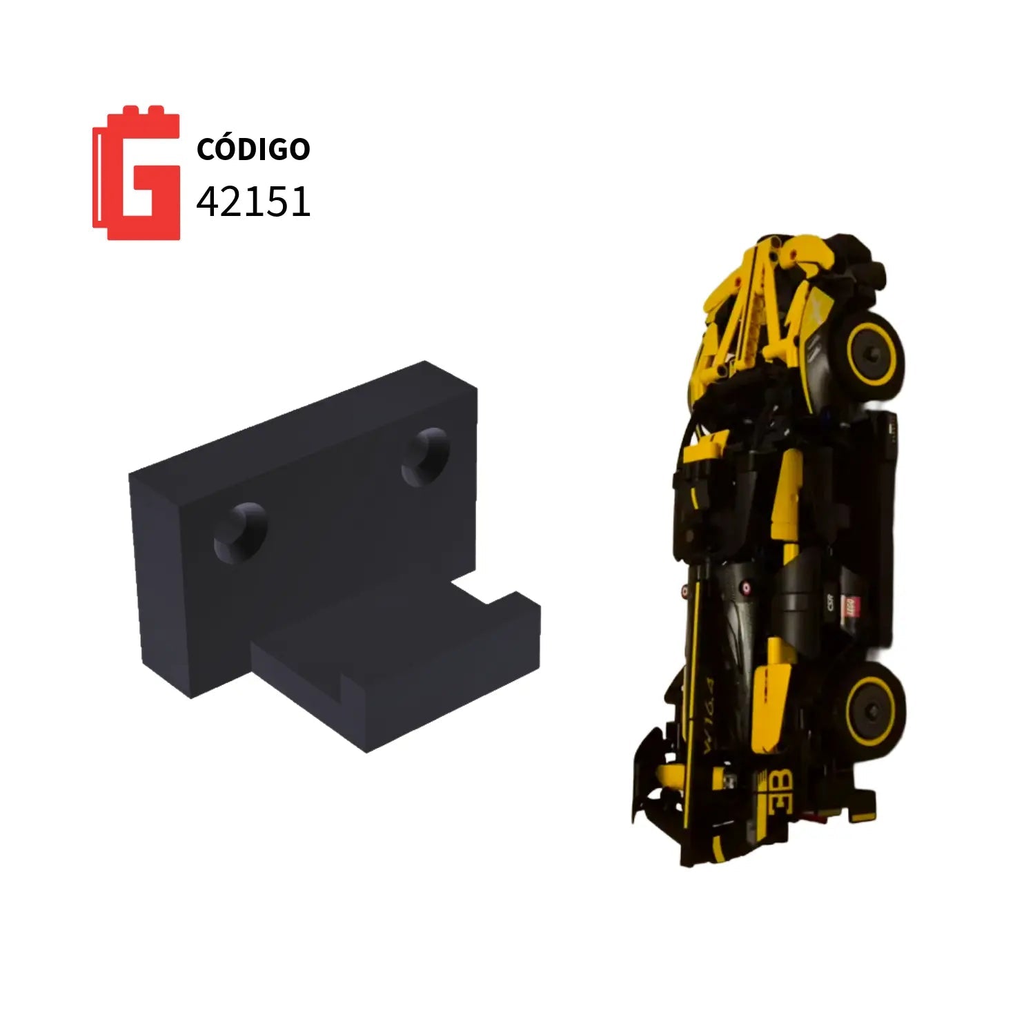 Base de Pared Bugatti Bolide Technic Código 42151 - JiD Bases y Accesorios