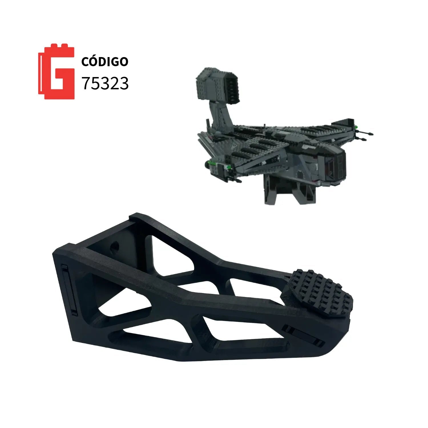 Base de pared Cad Bane's The Justifier Código 75323 - JiD Bases y Accesorios