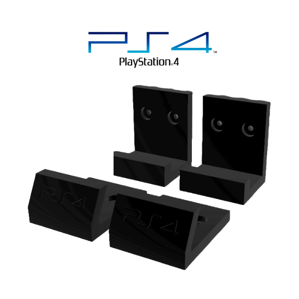 Base de Pared Consola Ps4 Slim - Orientación hacia Abajo - JiD Bases y Accesorios
