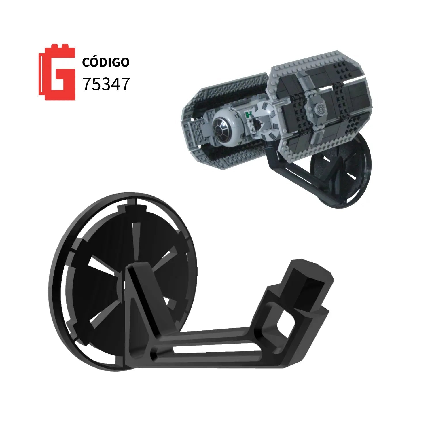 Base de pared Imperial TIE Bomber Código 75347 - JiD Bases y Accesorios