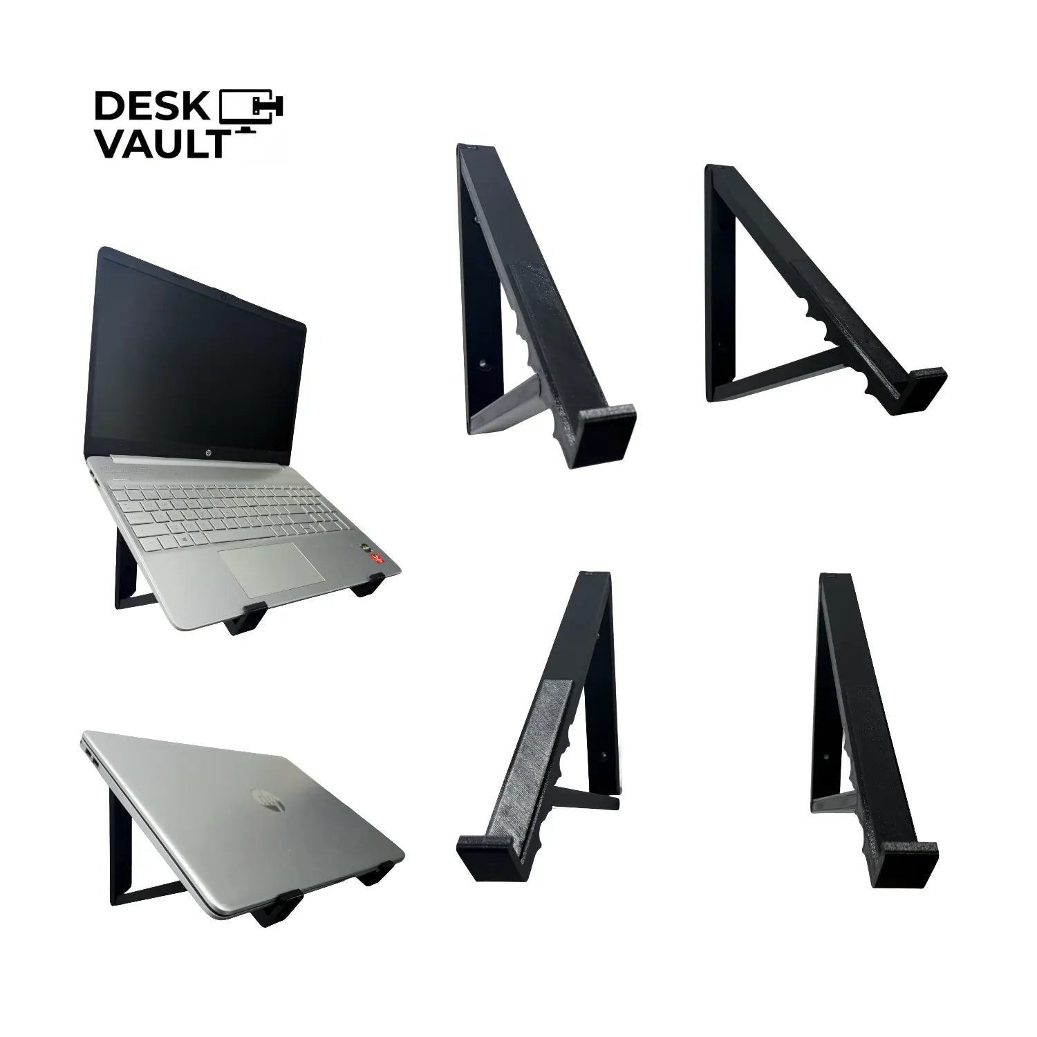 Base de Pared Inclinable para Laptop (11" a 17.3") – Ajustable en 4 Niveles - JiD Bases y Accesorios