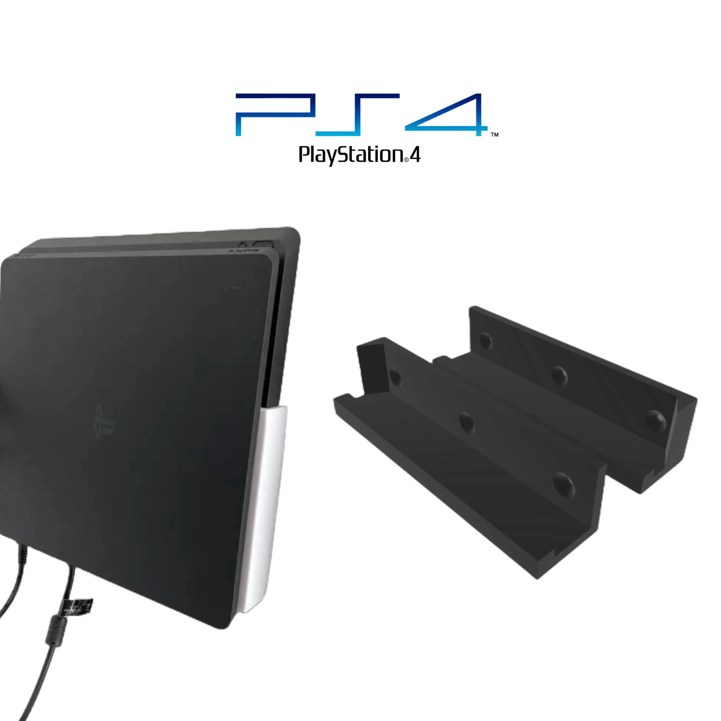 Base De Pared Para Consola Ps4 Slim - JiD Bases y Accesorios