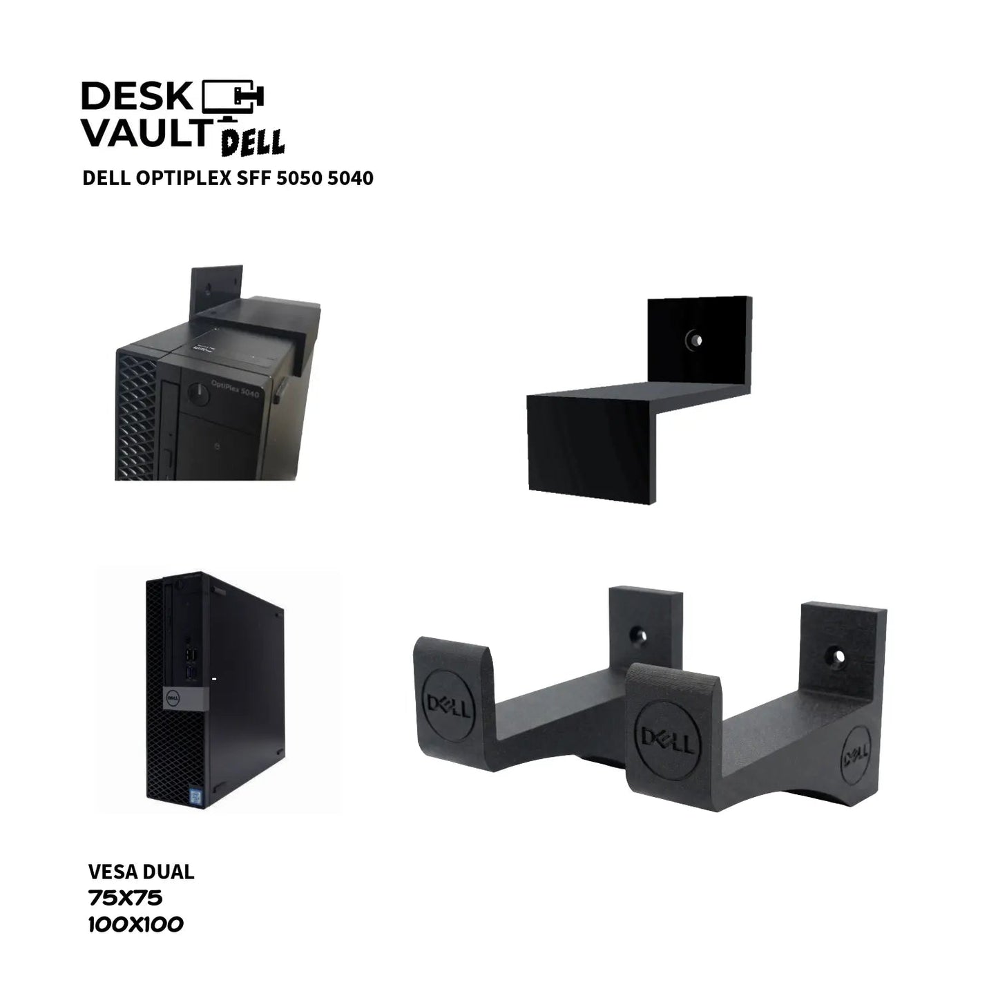 Base de Pared para Dell OptiPlex SFF (Modelos 5050 / 5040) - JiD Bases y Accesorios