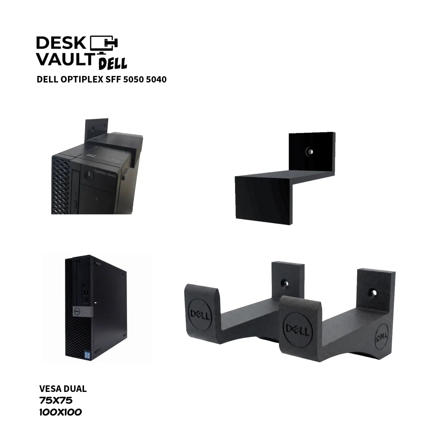 Base de Pared para Dell OptiPlex SFF (Modelos 5050 / 5040) - JiD Bases y Accesorios