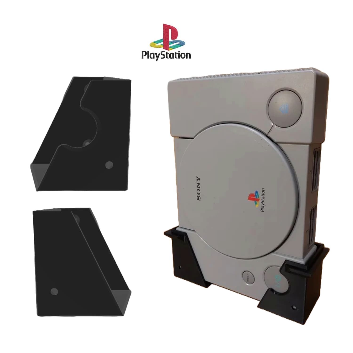 Base de Pared para PlayStation 1 (PS1) - Primera Versión - JiD Bases y Accesorios