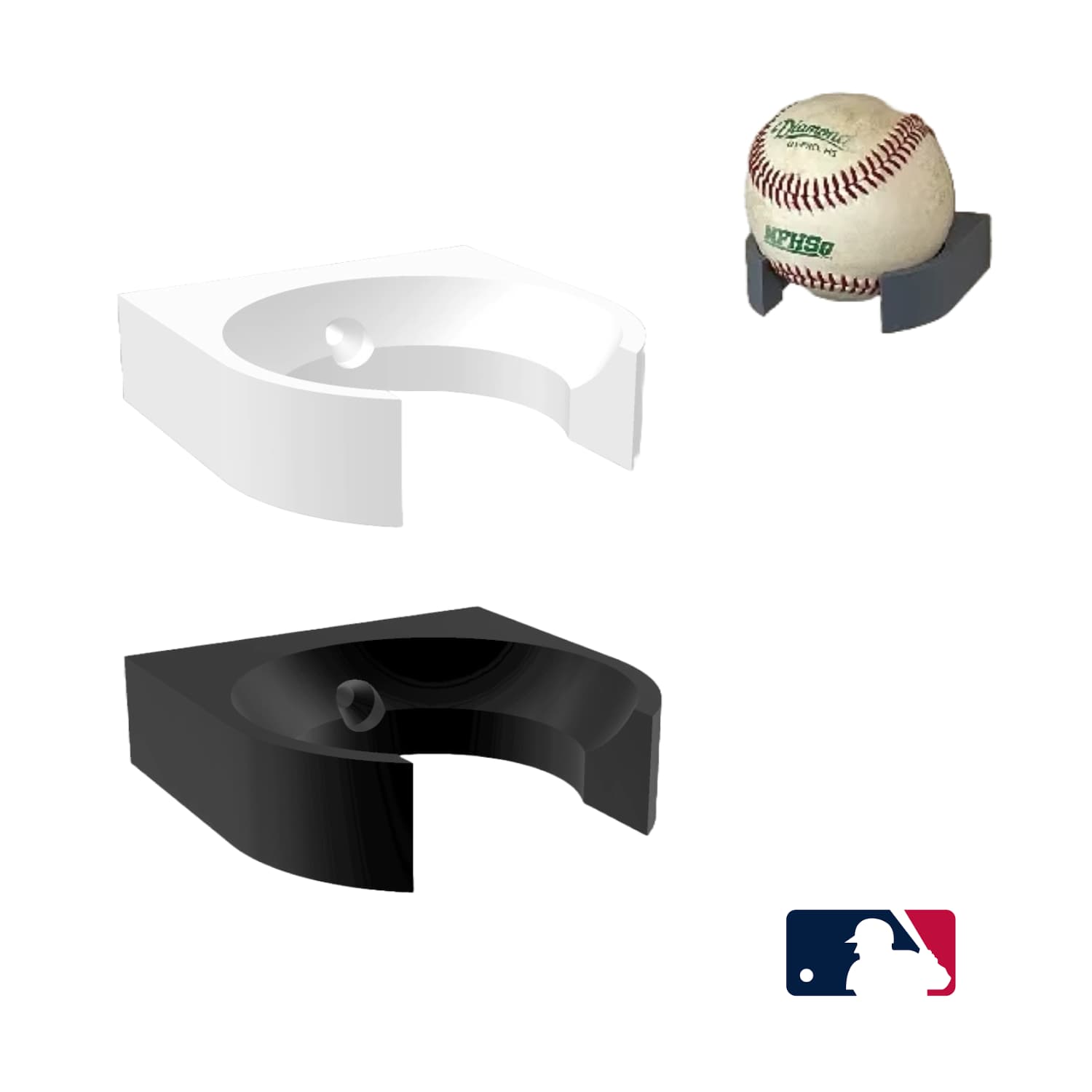 Base de Pared Pelota de Béisbol - JiD Bases y Accesorios