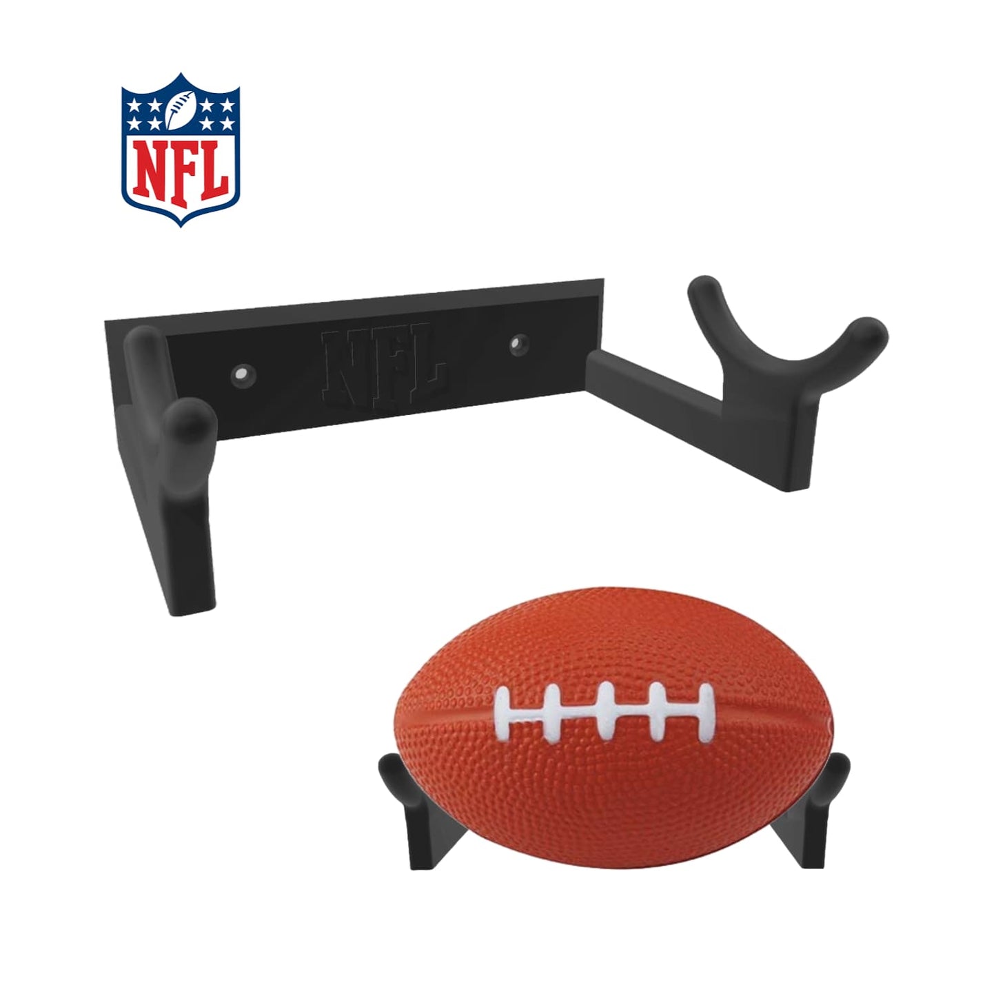 Base de Pared Pelota de Fútbol Americano - JiD Bases y Accesorios