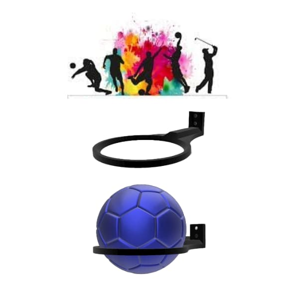 Base de Pared Pelotas de Baloncesto, Fútbol y Voleibol - JiD Bases y Accesorios