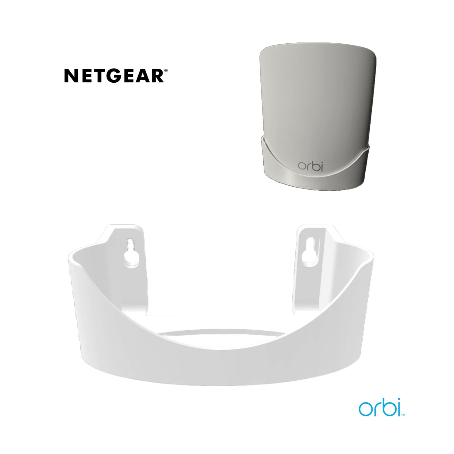 Base de Pared Router Netgear Orbi (RBK350, RBK352, RBK353, RBK354) - JiD Bases y Accesorios