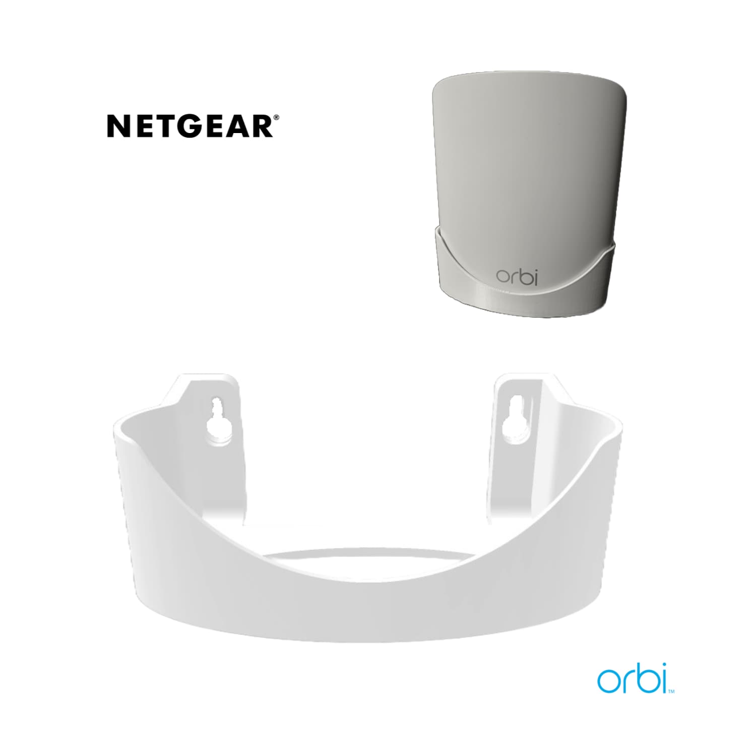 Base de Pared Router Netgear Orbi (RBK350, RBK352, RBK353, RBK354) - JiD Bases y Accesorios