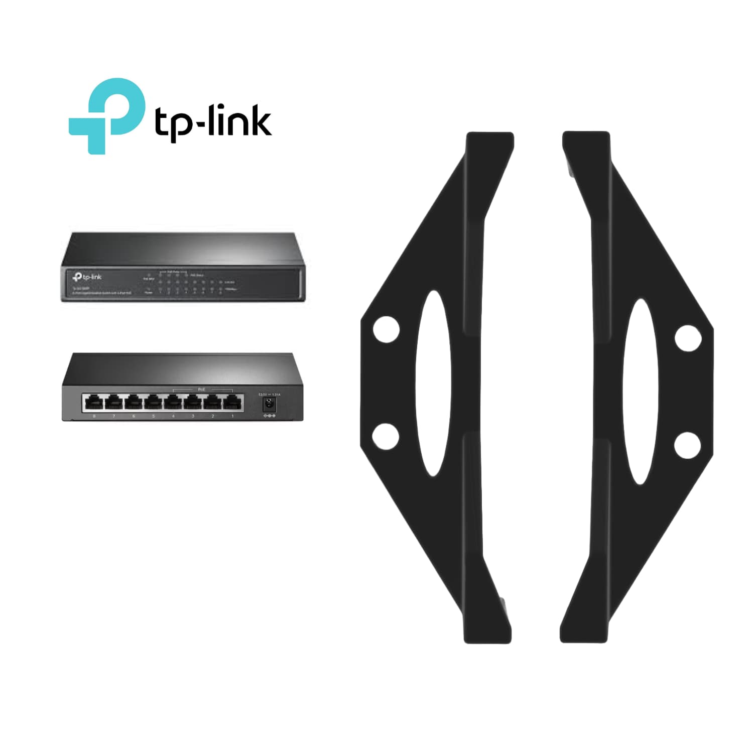 Base de Pared Switch TP - Link TLSG1008P (8 Puertos) - JiD Bases y Accesorios