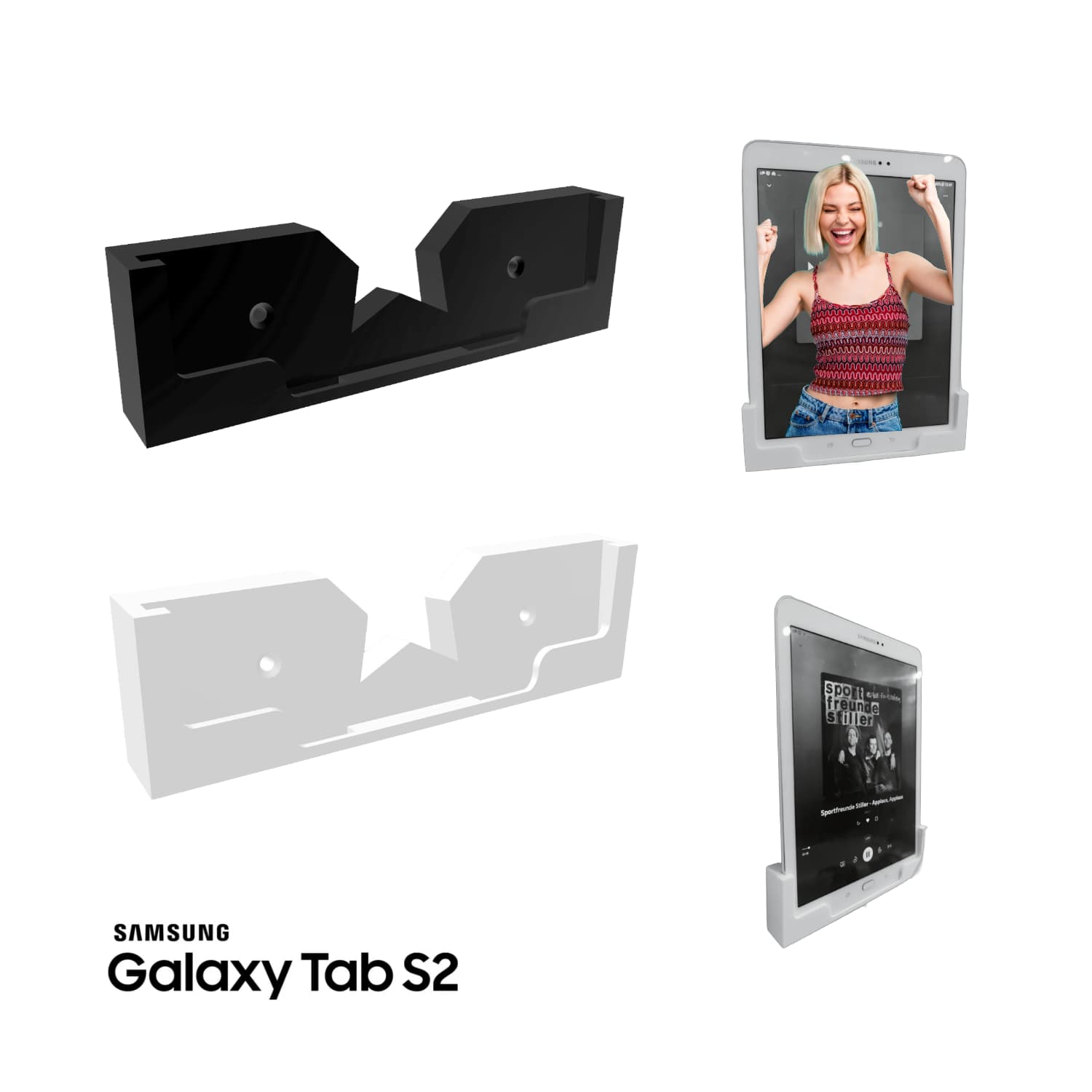 Base de Pared Tablet Samsung Galaxy Tab S2 9.7" - JiD Bases y Accesorios