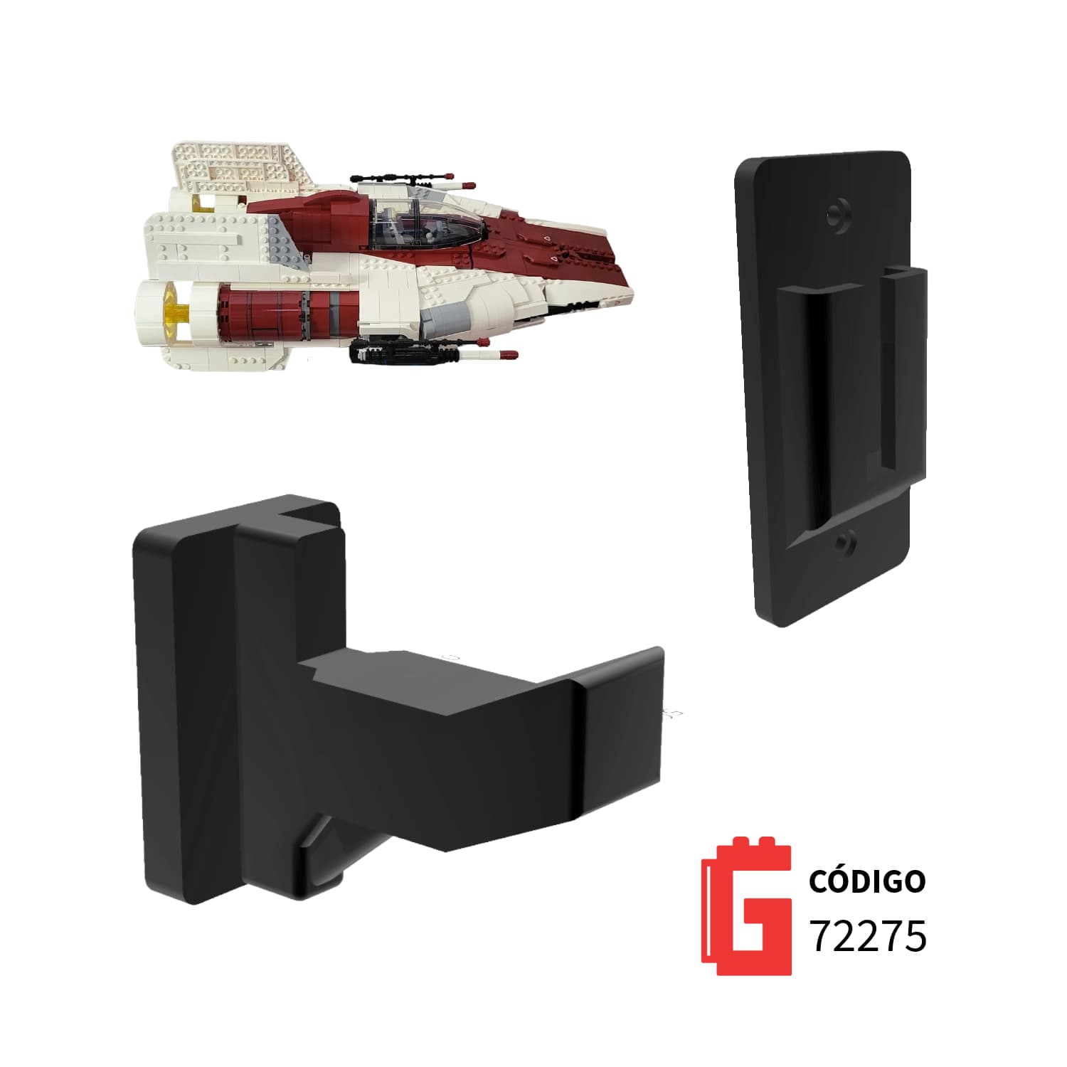 Base de pared UCS A - Wing Código 75275 - JiD Bases y Accesorios