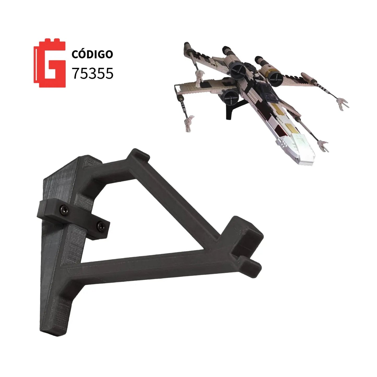 Base de pared UCS X - Wing Código 75355 - JiD Bases y Accesorios