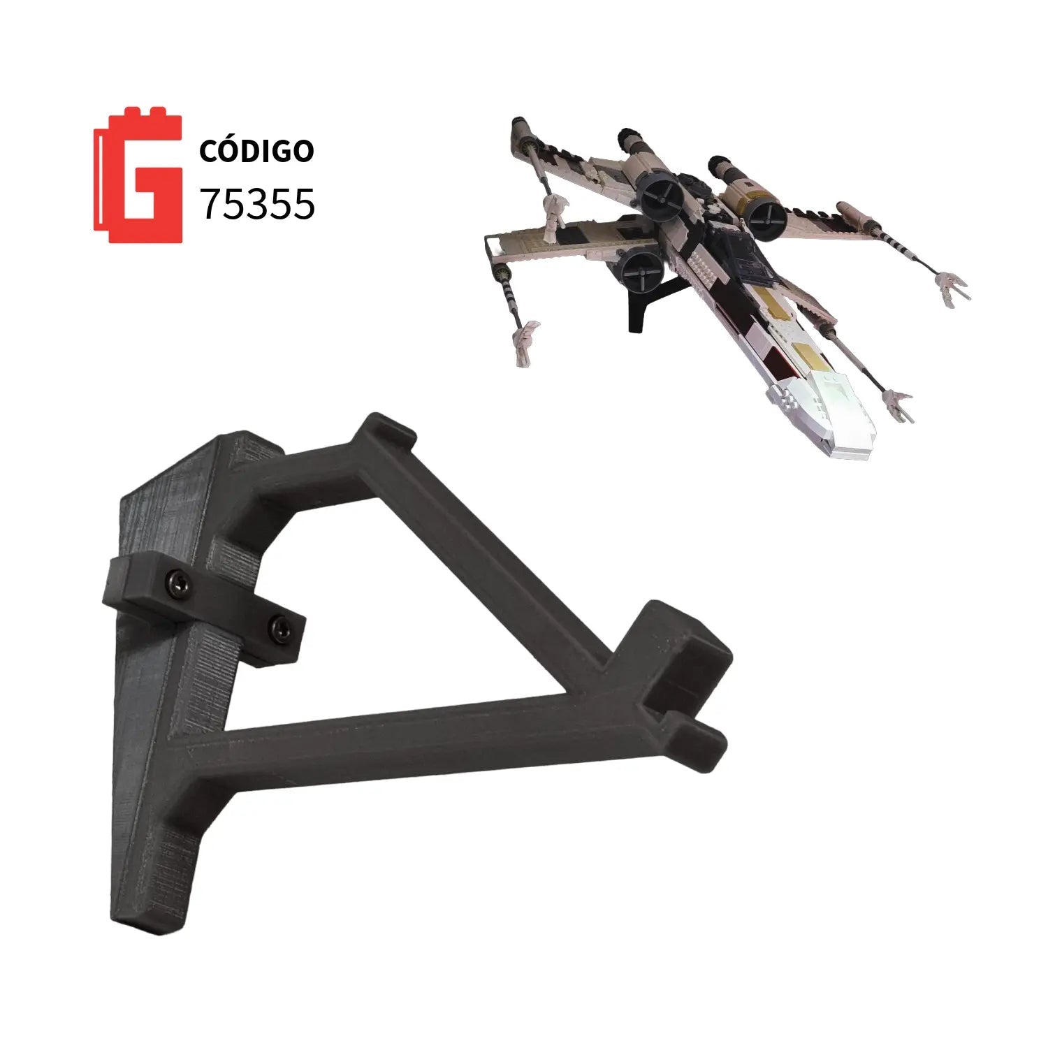 Base de pared UCS X - Wing Código 75355 - JiD Bases y Accesorios