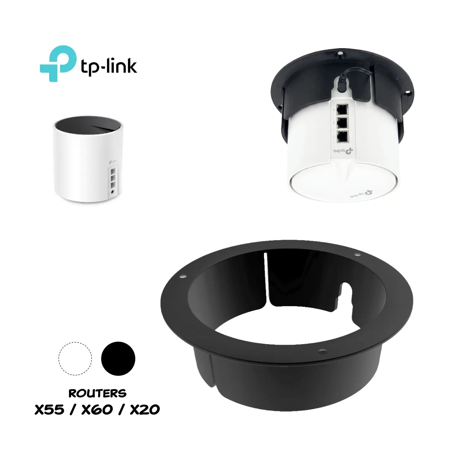 Base de Techo para Sistemas Mesh TP - Link Deco (Serie X) - JiD Bases y Accesorios