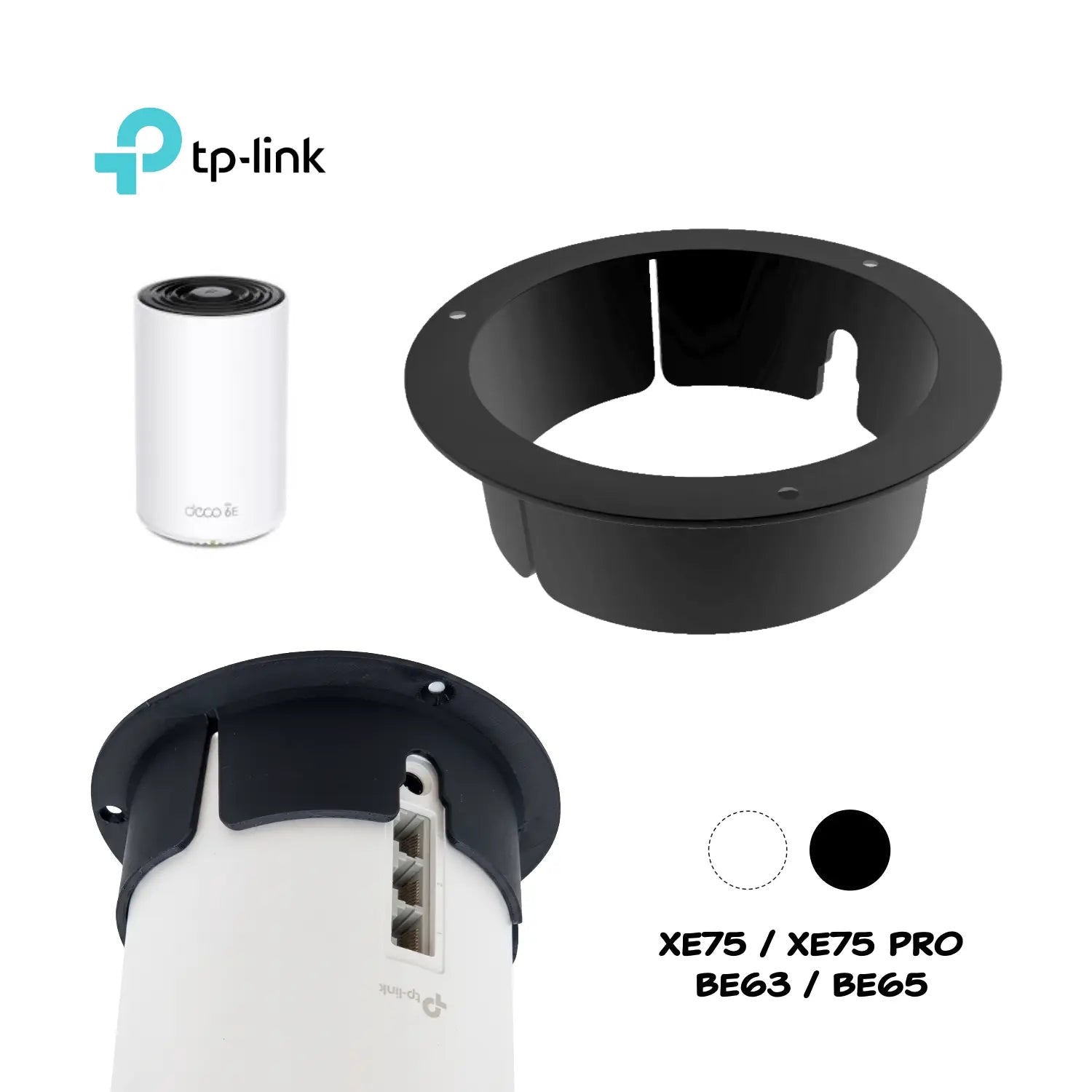 Base de Techo para Sistemas Mesh TP - Link Deco (Serie XE y BE) - JiD Bases y Accesorios