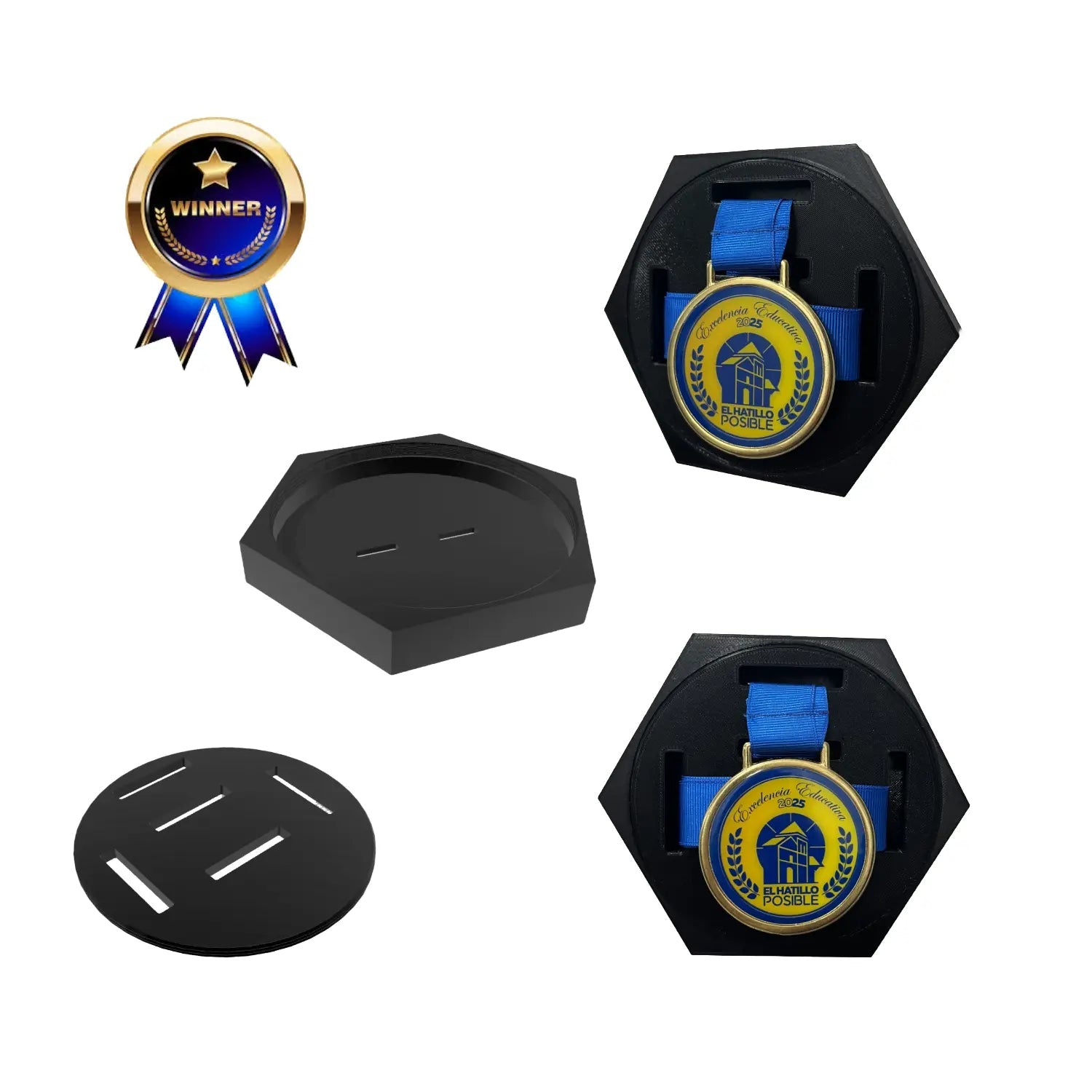 Base Exhibidora de Pared para Medallas - JiD Bases y Accesorios