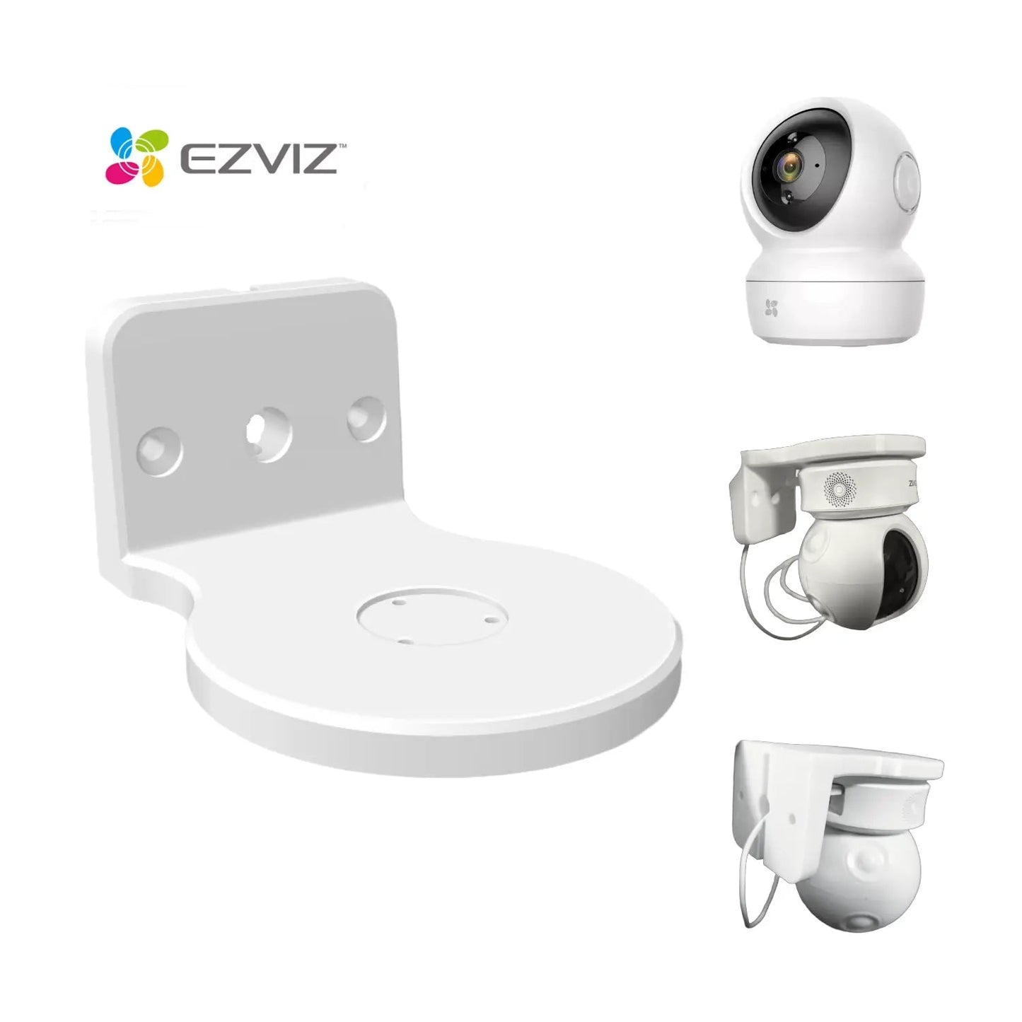 Base Extensora Universal Cámara EZVIZ para Pared o Techo - JiD Bases y Accesorios