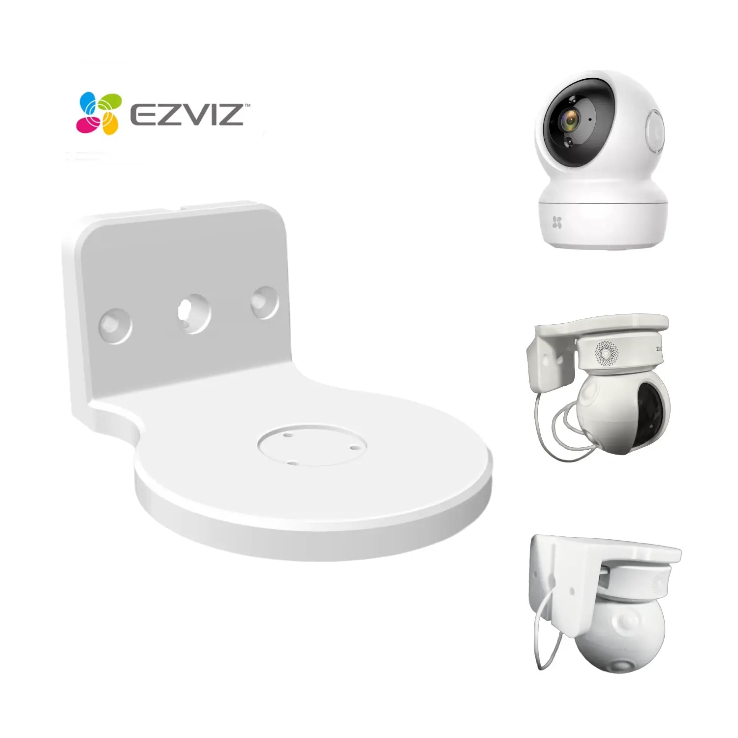 Base Extensora Universal Cámara EZVIZ para Pared o Techo - JiD Bases y Accesorios