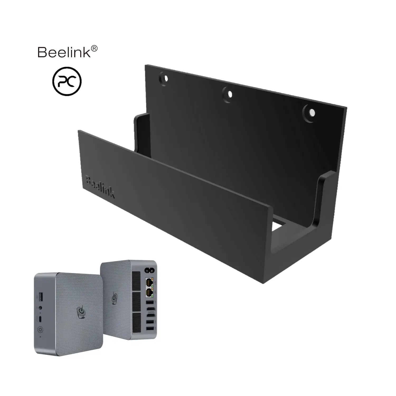 Base Pared Mini PC Beelink Serie EQ (EQI12 / EQR5 / EQR6) - JiD Bases y Accesorios